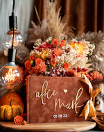 Księgi wpisów gości welurowe welurowa księga brązowo złota okładka, pamiątkowa księga gości,księga gości weselnych z imionami pary młodej, album na fotki z instaxa i fotobudki13