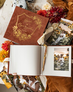 Księgi wpisów gości welurowe komplet księga i pudełko, album ślubny personalizowany i księga gości weselnych w jednym, na zdjęcia z fotobudki i zyczenia12