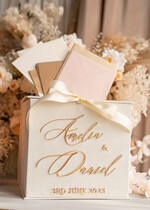 Pudełko na koperty  glamour zestaw na ślub kopertówka i księga wpisów gości, welurowy zestaw pudełko na koperty pamiątkowa księga wpisów gości, elegancki prezent ślubny dla młodej pary10