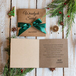 Kartki świąteczne z logo firmy Kokardki  kartki swiateczne z logo firmy, świąteczne kartki ze wstążką, firmowe kartki swiateczne, kartki świąteczne dla pracowników 2