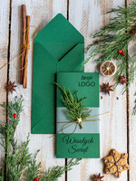 Kartki świąteczne z logo firmy natural kartki świąteczne z logo twojej firmy, ręcznie robione2