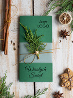 Kartki świąteczne z logo firmy natural kartki świąteczne z logo twojej firmy, ręcznie robione0