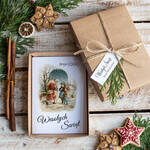 Kartki świąteczne z logo firmy kartka pudełko ręcznie robione kartki na święta kartka w uudełku z logo firmy0