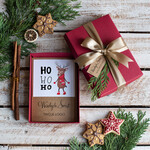 Kartki świąteczne z logo firmy kartka pudełko kartka świąteczna z twoim logo, bożonarodzeniowe pudełka z gałązką i kartką świąteczną1