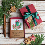 Kartki świąteczne z logo firmy kartka pudełko kolorowe pudełko z życzeniami na święta kartka świąteczna z logo firmy    1