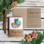 Kartki świąteczne z logo firmy kartka pudełko kolorowe pudełko z życzeniami na święta kartka świąteczna z logo firmy    3