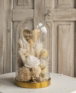 Prezenty dla Babci i Dziadka Prezenty dla Babci  flowerbox, pomysł na prezent prezent dla babci kwiaty w kopule kompozycja z kwiatów suszonych wieczne roze0