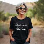 Prezenty dla Babci i Dziadka Prezenty dla Babci prezent dla babci czarna koszulka z nadrukiem, koszulka z napisami dla babci, pomysł na prezent dla babci, prezenty z okazji dnia babci, koszulki dla babci 0