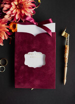 Zaproszenia dla Rodziców  zaproszenia dla Rodziców  najpiękniejsze zaproszenia ślubne dla Rodziców welurowe bordowe zaproszenia 3