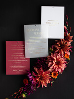 Zaproszenia dla Rodziców  zaproszenia dla Rodziców  najpiękniejsze zaproszenia ślubne dla Rodziców welurowe bordowe zaproszenia 4