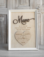 Prezenty dla Mamy ramki, puzzle, ramki na zdjęcia  wyjątkowy prezent na dzień mamy, super prezent dla mamy wyjątkowa tabliczka na dzień matki, tabliczka z życzeniami dla Mamy, prezent na Dzień Mamy3