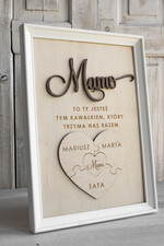 Prezenty dla Mamy ramki, puzzle, ramki na zdjęcia  wyjątkowy prezent na dzień mamy, super prezent dla mamy wyjątkowa tabliczka na dzień matki, tabliczka z życzeniami dla Mamy, prezent na Dzień Mamy4