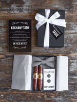 Prezenty dla Taty dzien ojca zestawy dla Taty prezent dla Taty na każdą okazję box prezentowy mucha i spinki do mankietu 0