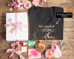wieczór Panieński zestawy podziekowania na wieczór panieński Koszulka z Napisem na Wieczór Panieński T-shirt w zestawie Box prezentowy na panieński  Najlepsza świdkowa0