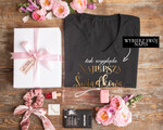 wieczór Panieński zestawy podziekowania na wieczór panieński Koszulka z Napisem na Wieczór Panieński T-shirt w zestawie Box prezentowy na panieński  Najlepsza świdkowa0