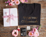 wieczór Panieński zestawy podziekowania na wieczór panieński Koszulka z Napisem na Wieczór Panieński T-shirt w zestawie Box prezentowy na panieński 2