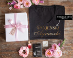 wieczór Panieński zestawy podziekowania na wieczór panieński Koszulka z Napisem na Wieczór Panieński T-shirt w zestawie Box prezentowy na panieński 0