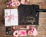 wieczór Panieński zestawy podziekowania na wieczór panieński Koszulka z Napisem na Wieczór Panieński T-shirt w zestawie Box prezentowy na panieński 0