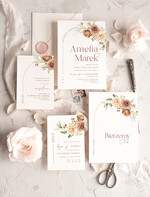 Zaproszenia ślubne Proste i Nowoczesne  zaproszenia ślubne z kwiatami, rustykalne zaproszenia na ślub, eleganckie zaproszenia slubne, delikatne proste zaproszenia slubne nowoczesne zaproszenia ślubne1