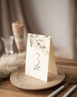 Numery na stół Nowoczesne prosta forma  Eleganckie numerki na stół weselny, numeracja stołów weselnych, proste i delikatne numerki na stoły weselne2