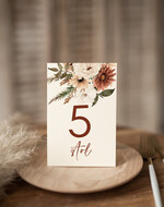 Numery na stół Nowoczesne prosta forma  Eleganckie numerki na stół weselny, numeracja stołów weselnych, proste i delikatne numerki na stoły weselne, dekoracja stołu weselnego 1