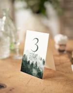 Numery na stół Nowoczesne prosta forma  Eleganckie numerki na stół weselny, numeracja stołów weselnych, proste i delikatne numerki na stoły weselne, dekoracja stołu weselnego 2