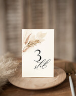 Numery na stół Nowoczesne prosta forma  Eleganckie numerki na stół weselny, numeracja stołów weselnych, proste i delikatne numerki na stoły weselne, dekoracja stołu weselnego 1