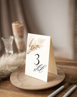 Numery na stół Nowoczesne prosta forma  Eleganckie numerki na stół weselny, numeracja stołów weselnych, proste i delikatne numerki na stoły weselne, dekoracja stołu weselnego 2