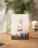Numery na stół Nowoczesne prosta forma  Eleganckie numerki na stół weselny, numeracja stołów weselnych, proste i delikatne numerki na stoły weselne, dekoracja stołu weselnego 1