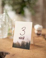 Numery na stół Nowoczesne prosta forma  Eleganckie numerki na stół weselny, numeracja stołów weselnych, proste i delikatne numerki na stoły weselne, dekoracja stołu weselnego 0