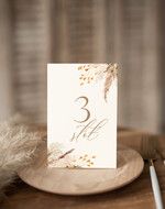 Numery na stół Nowoczesne prosta forma  numerek stojak na stół weselny1