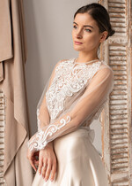 Panna Młoda Bolerka bolerka, narzutki, sweterki śliczne koronkowe bolerko ślubne, koronkowe bolerko do sukni ślubnej, delikatne bolerko ślubne, koronkowa narzutka ślubne 2
