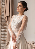 Panna Młoda Bolerka bolerka, narzutki, sweterki śliczne koronkowe bolerko ślubne, koronkowe bolerko do sukni ślubnej, delikatne bolerko ślubne, koronkowa narzutka ślubne 7