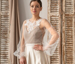 Panna Młoda Bolerka bolerka, narzutki, sweterki koronkowe bolerko ślubne, koronkowe bolerko do sukni ślubnej, delikatne bolerko ślubne, koronkowa narzutka ślubne, 2