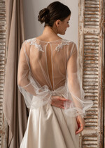 Panna Młoda Bolerka bolerka, narzutki, sweterki eleganckie bolerko ślubne z koronką, koronkowe bolerko do sukni ślubnej, delikatne bolerko ślubne, koronkowa narzutka ślubne, bolerko z koronki 10