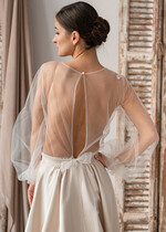 Panna Młoda Bolerka bolerka, narzutki, sweterki eleganckie bolerko ślubne z koronką, koronkowe bolerko do sukni ślubnej, delikatne bolerko ślubne, koronkowa narzutka ślubne, bolerko z koronki 13