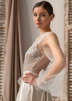 Panna Młoda Bolerka bolerka, narzutki, sweterki eleganckie bolerko ślubne z koronką, koronkowe bolerko do sukni ślubnej, delikatne bolerko ślubne, koronkowa narzutka ślubne, bolerko z koronki 2