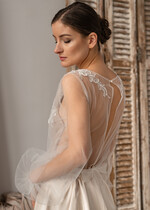 Panna Młoda Bolerka bolerka, narzutki, sweterki eleganckie bolerko ślubne z koronką, koronkowe bolerko do sukni ślubnej, delikatne bolerko ślubne, koronkowa narzutka ślubne, bolerko z koronki 4