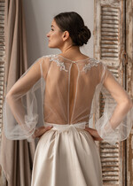 Panna Młoda Bolerka bolerka, narzutki, sweterki eleganckie bolerko ślubne z koronką, koronkowe bolerko do sukni ślubnej, delikatne bolerko ślubne, koronkowa narzutka ślubne, bolerko z koronki 5