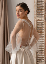 Panna Młoda Bolerka bolerka, narzutki, sweterki eleganckie bolerko ślubne z koronką, koronkowe bolerko do sukni ślubnej, delikatne bolerko ślubne, koronkowa narzutka ślubne, bolerko z koronki 9