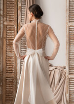 Panna Młoda Bolerka bolerka, narzutki, sweterki narzutka do sukni ślubnej, bolerko ślubne z tiulu, przezroczyste bolerko ślubne, bolerko w kolorze ecru, delikatne bolerko do sukienki slubnej7