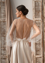 Panna Młoda Bolerka bolerka, narzutki, sweterki śliczne bolerko ślubne z koronką, koronkowe bolerko do sukni ślubnej, delikatne bolerko ślubne, koronkowa narzutka ślubne 8