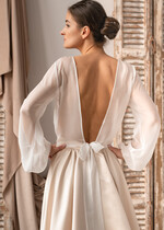 Panna Młoda Bolerka bolerka, narzutki, sweterki Bolerko z odkrytymi plecami, eleganckie bolerko ślubne, bolerko do sukni ślubnej, delikatne bolerko ślubne, letnia narzutka ślubne 0