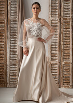 Panna Młoda Bolerka bolerka, narzutki, sweterki śliczne bolerko ślubne z koronką, koronkowe bolerko do sukni ślubnej, delikatne bolerko ślubne, koronkowa narzutka ślubne 1