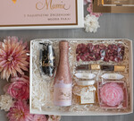 Prezenty, Podziękowania dla Mamy  zestawy do szampana Prezent dla Mamy szampanówka Mama Idealna, Fajne pomysły na prezent dla Mamy, podziękowanie dla Mamy na weselu, box prezentowy dla mamy1