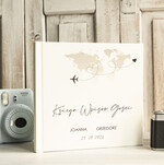 Księgi wpisów gości podróżnicze księga wpisów gości na wesele z motywem podróży - księga pamiątkowa na ślub dla podróżników0