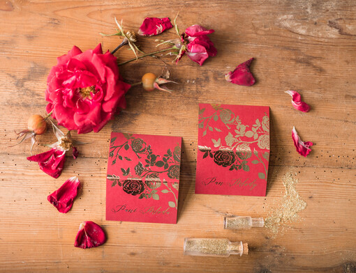  glamour ozdobne winietki na ślub wizytówki dla gości weselnych, złote napisy