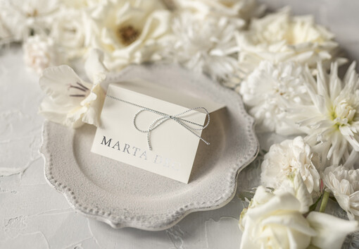  glamour karteczki ślubne winietki weselne, rose gold lub złote