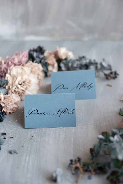  glamour ręcznie robione winietki ślubne wizytówki dla gości weselnych, złote lub srebrne