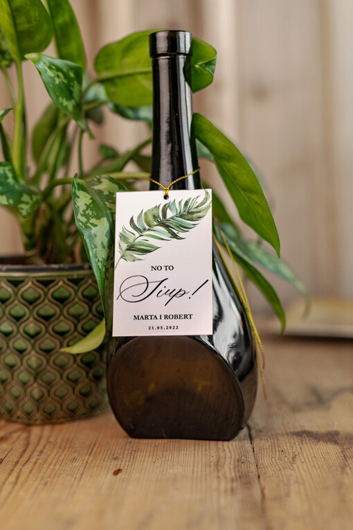  glamour etykieta na alkohol weselny, glamour z waszym tekstem